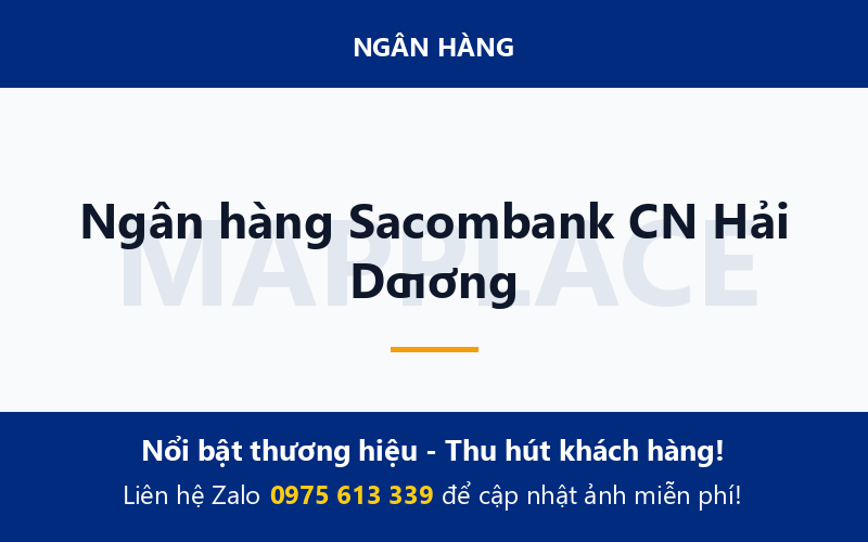 Ngân hàng Sacombank CN Hải Dƣơng