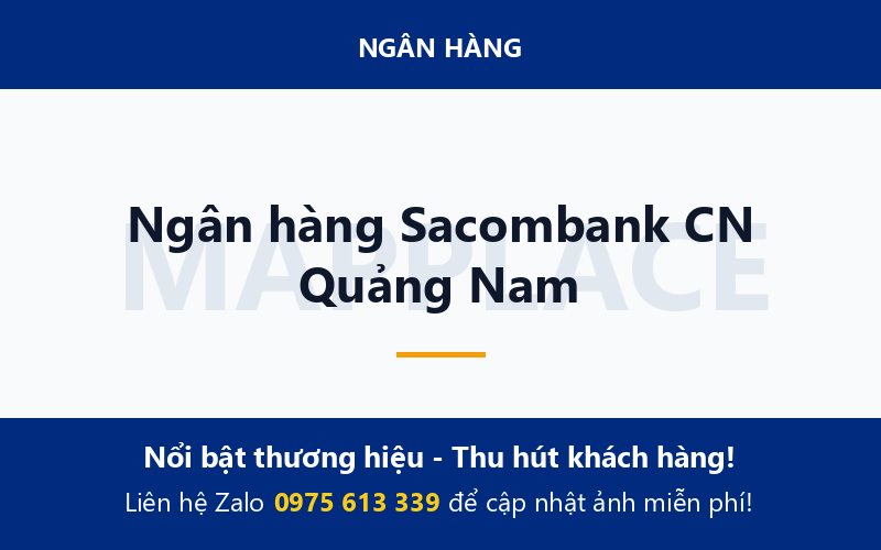 Ngân hàng Sacombank CN Quảng Nam