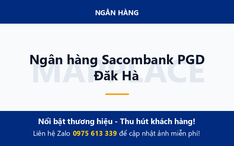Ngân hàng Sacombank PGD Đăk Hà
