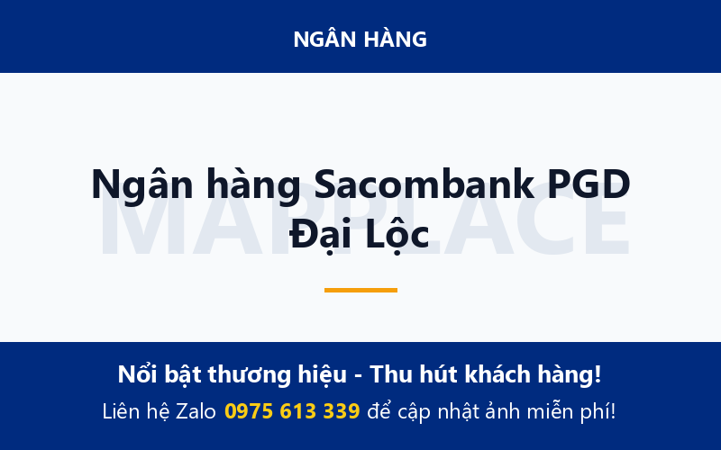 Ngân hàng Sacombank PGD Đại Lộc