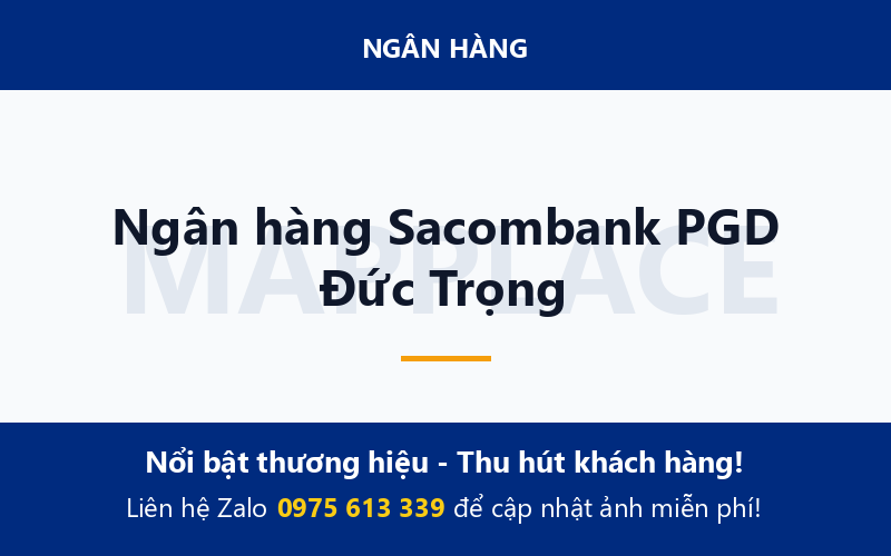 Ngân hàng Sacombank PGD Đức Trọng
