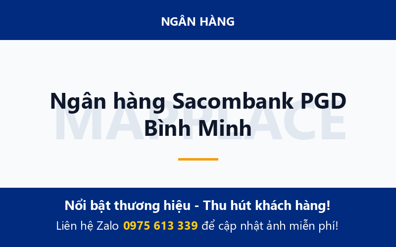 Ngân hàng Sacombank PGD Bình Minh