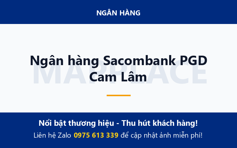 Ngân hàng Sacombank PGD Cam Lâm