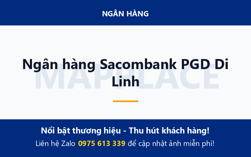 Ngân hàng Sacombank PGD Di Linh