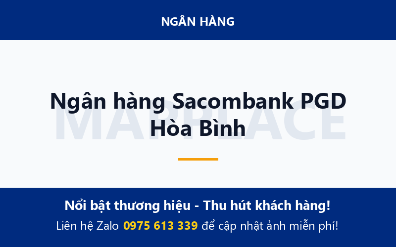 Ngân hàng Sacombank PGD Hòa Bình