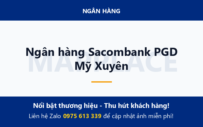 Ngân hàng Sacombank PGD Mỹ Xuyên