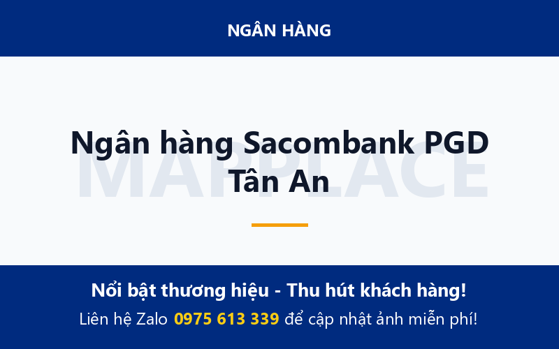 Ngân hàng Sacombank PGD Tân An