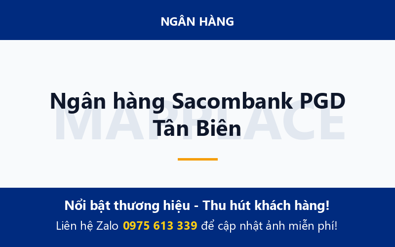 Ngân hàng Sacombank PGD Tân Biên