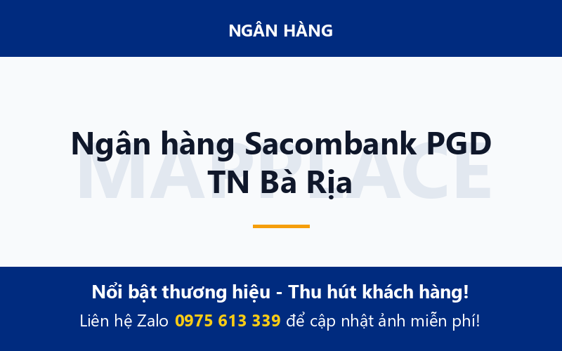 Ngân hàng Sacombank PGD TN Bà Rịa