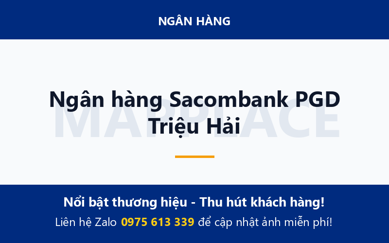 Ngân hàng Sacombank PGD Triệu Hải