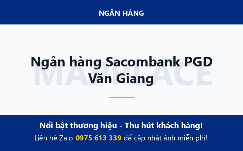 Ngân hàng Sacombank PGD Văn Giang