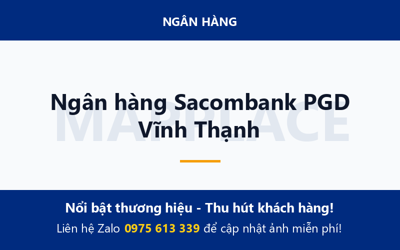Ngân hàng Sacombank PGD Vĩnh Thạnh