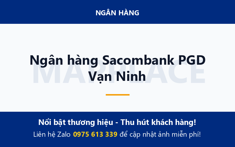 Ngân hàng Sacombank PGD Vạn Ninh