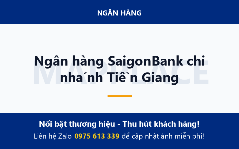 Ngân hàng SaigonBank chi nhánh Tiền Giang