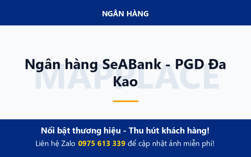 Ngân hàng SeABank - PGD Đa Kao