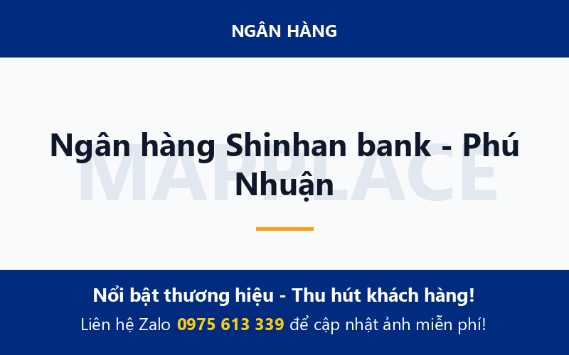 Ngân hàng Shinhan bank - Phú Nhuận