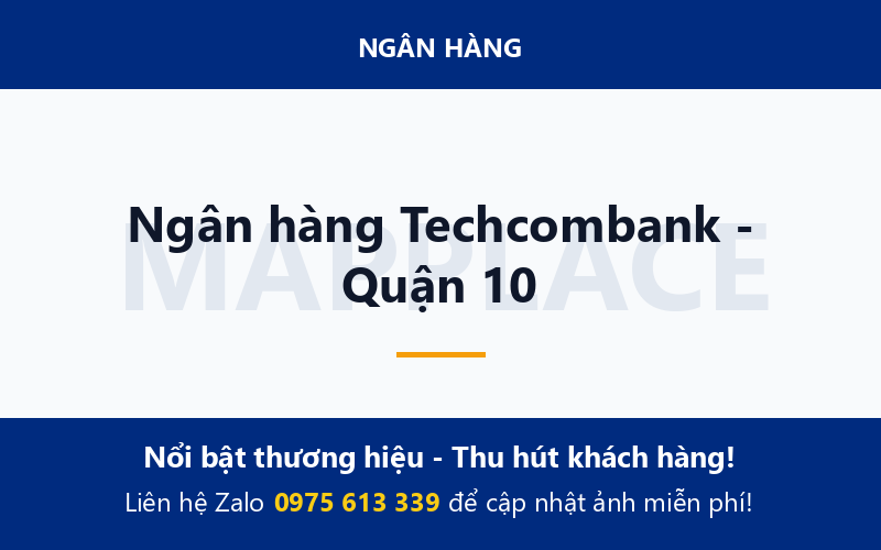 Ngân hàng Techcombank - Quận 10