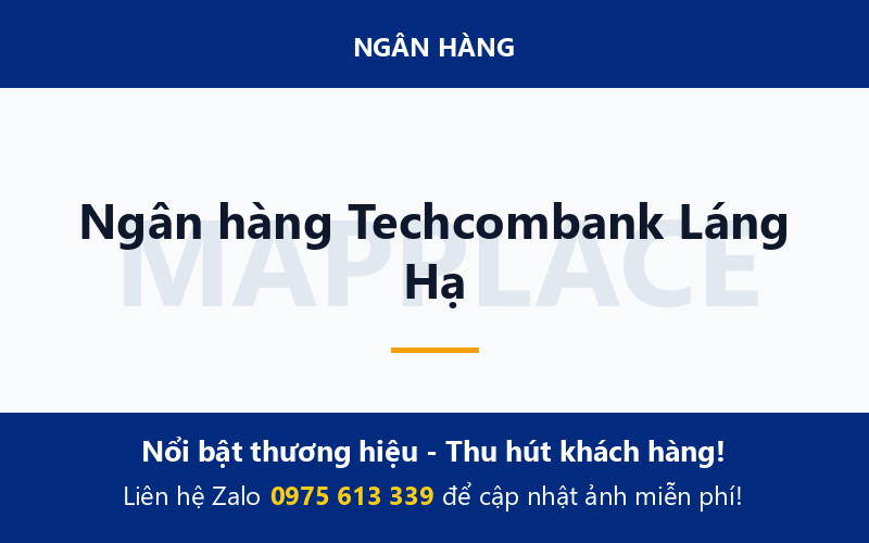 Ngân hàng Techcombank Láng Hạ