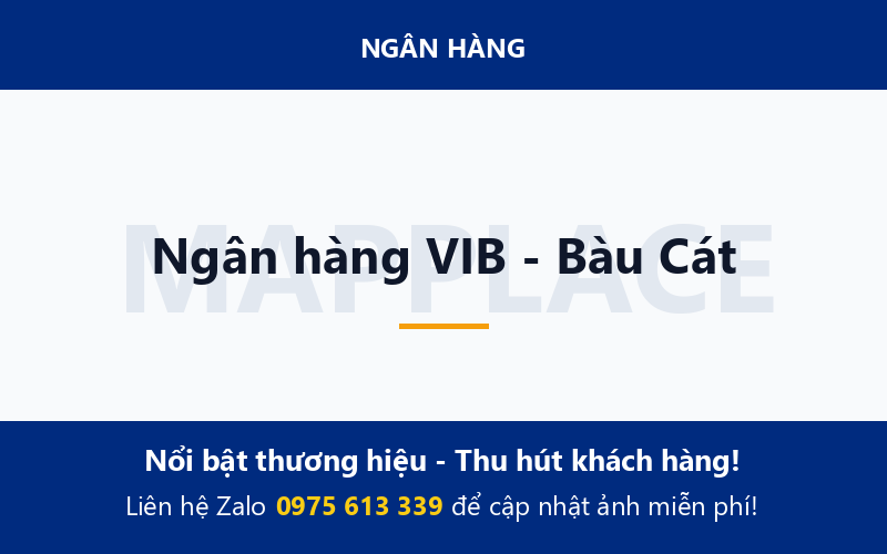 Ngân hàng VIB - Bàu Cát