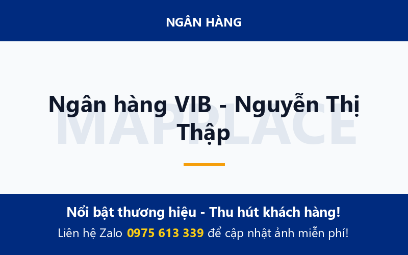 Ngân hàng VIB - Nguyễn Thị Thập