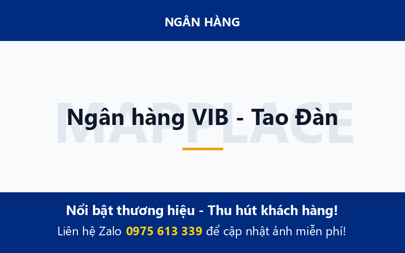 Ngân hàng VIB - Tao Đàn