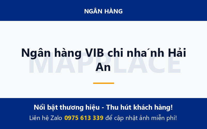 Ngân hàng VIB chi nhánh Hải An