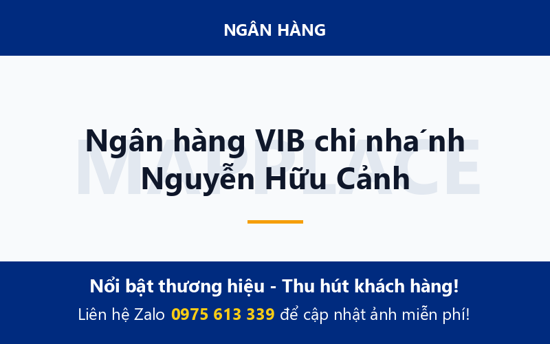 Ngân hàng VIB chi nhánh Nguyễn Hữu Cảnh