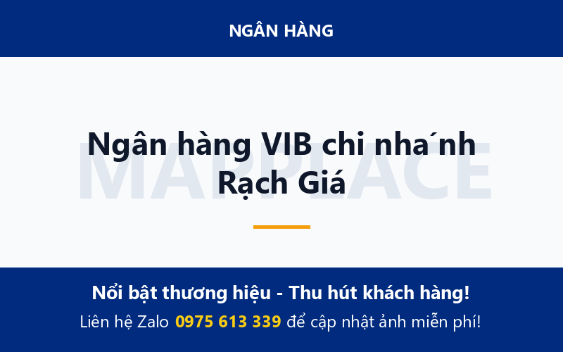 Ngân hàng VIB chi nhánh Rạch Giá