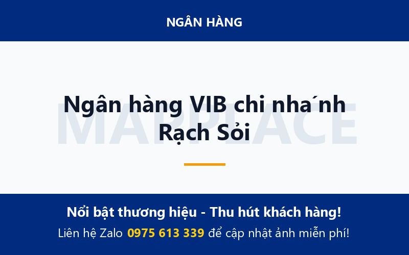 Ngân hàng VIB chi nhánh Rạch Sỏi