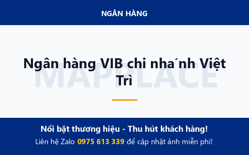Ngân hàng VIB chi nhánh Việt Trì