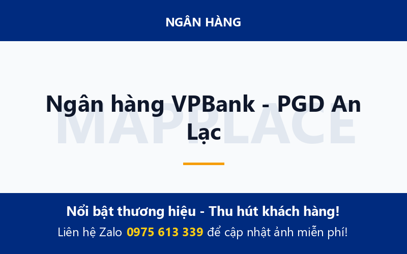 Ngân hàng VPBank - PGD An Lạc