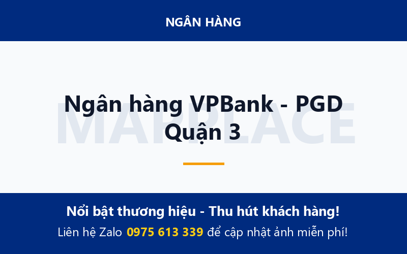 Ngân hàng VPBank - PGD Quận 3