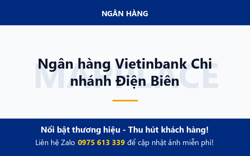 Ngân hàng Vietinbank Chi nhánh Điện Biên