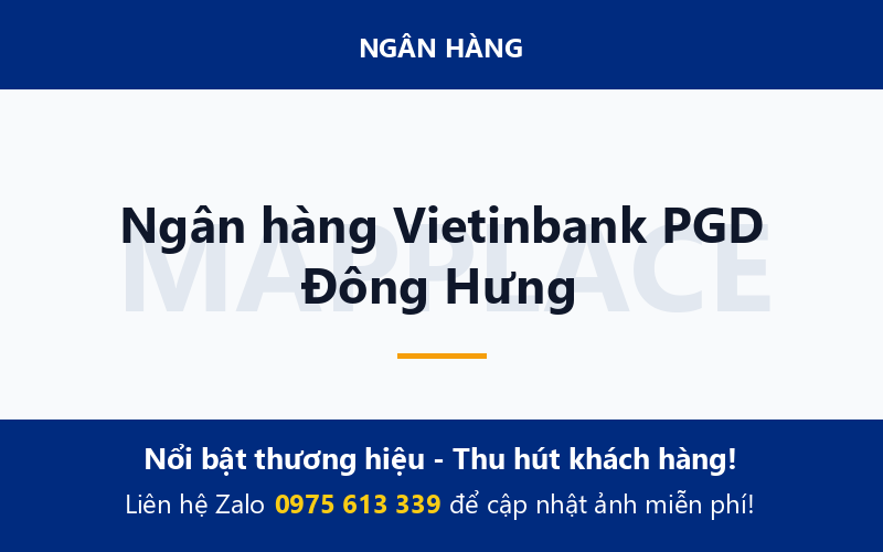 Ngân hàng Vietinbank PGD Đông Hưng