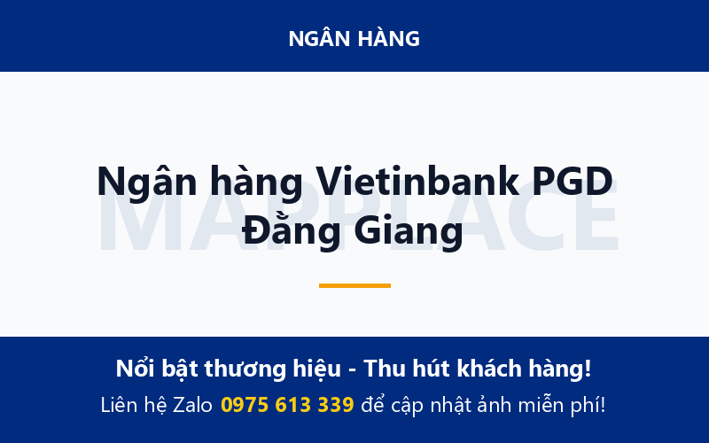 Ngân hàng Vietinbank PGD Đằng Giang