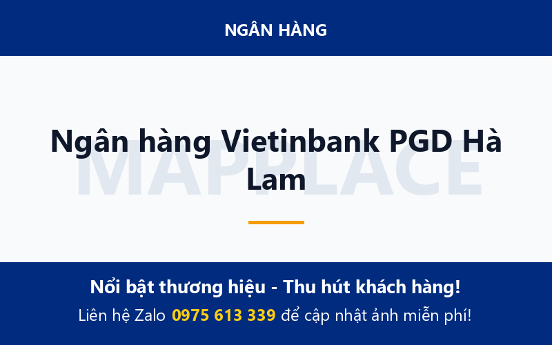 Ngân hàng Vietinbank PGD Hà Lam