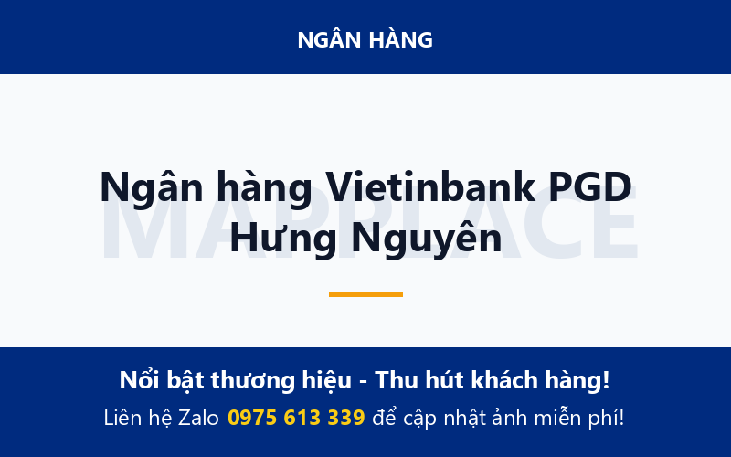 Ngân hàng Vietinbank PGD Hưng Nguyên
