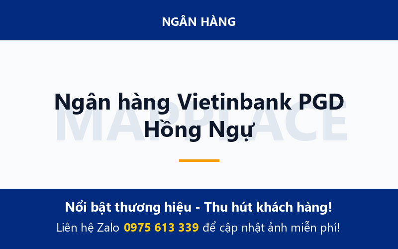 Ngân hàng Vietinbank PGD Hồng Ngự