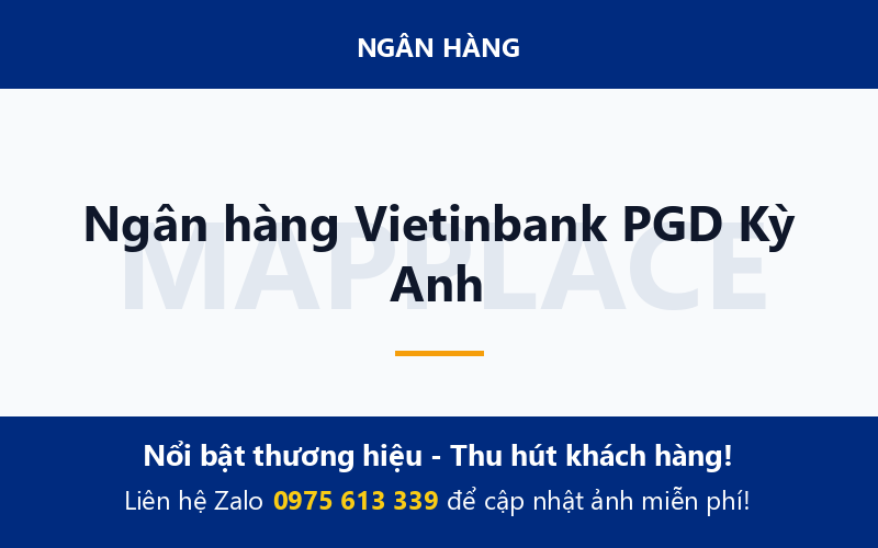 Ngân hàng Vietinbank PGD Kỳ Anh