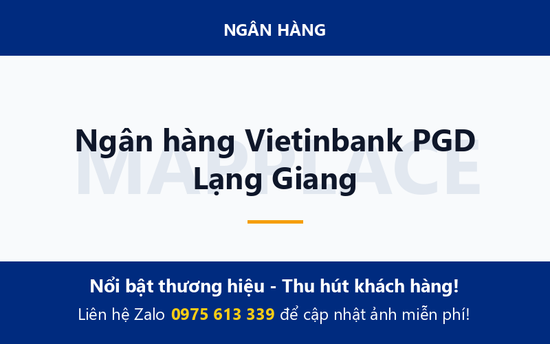 Ngân hàng Vietinbank PGD Lạng Giang