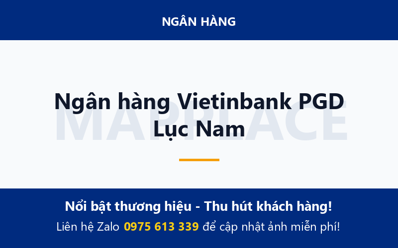 Ngân hàng Vietinbank PGD Lục Nam