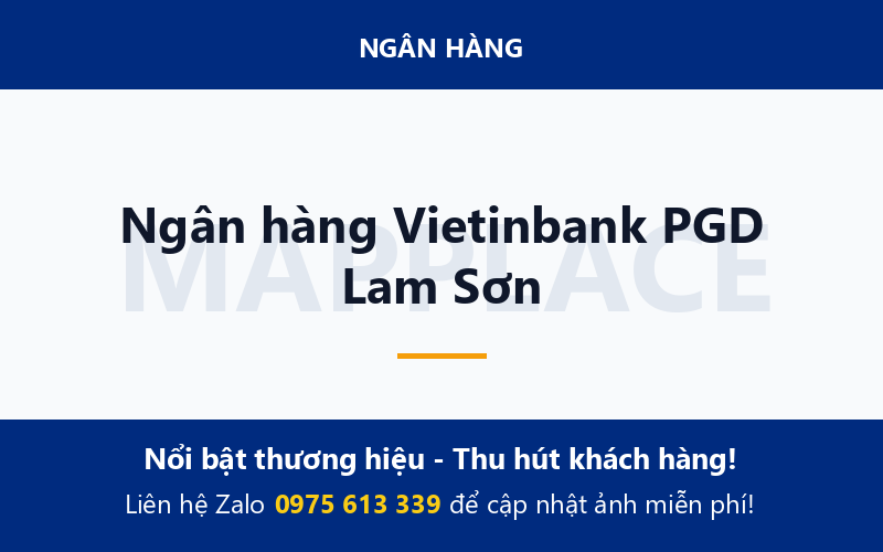 Ngân hàng Vietinbank PGD Lam Sơn