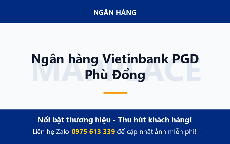 Ngân hàng Vietinbank PGD Phù Đổng