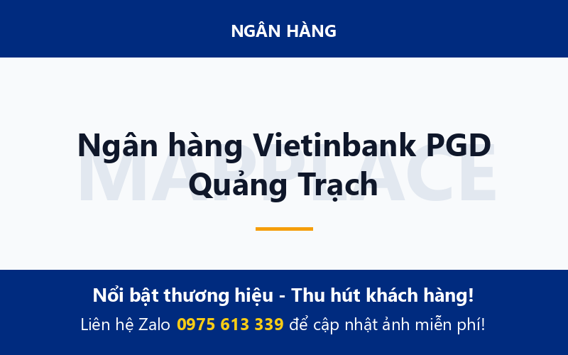 Ngân hàng Vietinbank PGD Quảng Trạch