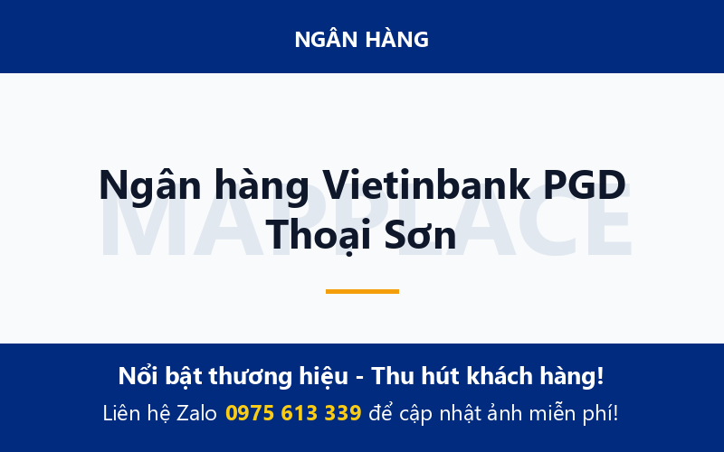Ngân hàng Vietinbank PGD Thoại Sơn