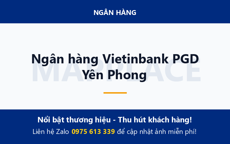 Ngân hàng Vietinbank PGD Yên Phong