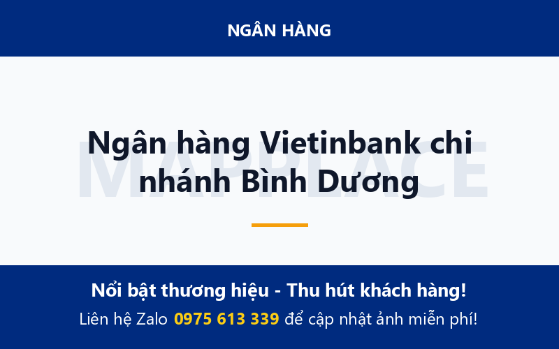 Ngân hàng Vietinbank chi nhánh Bình Dương