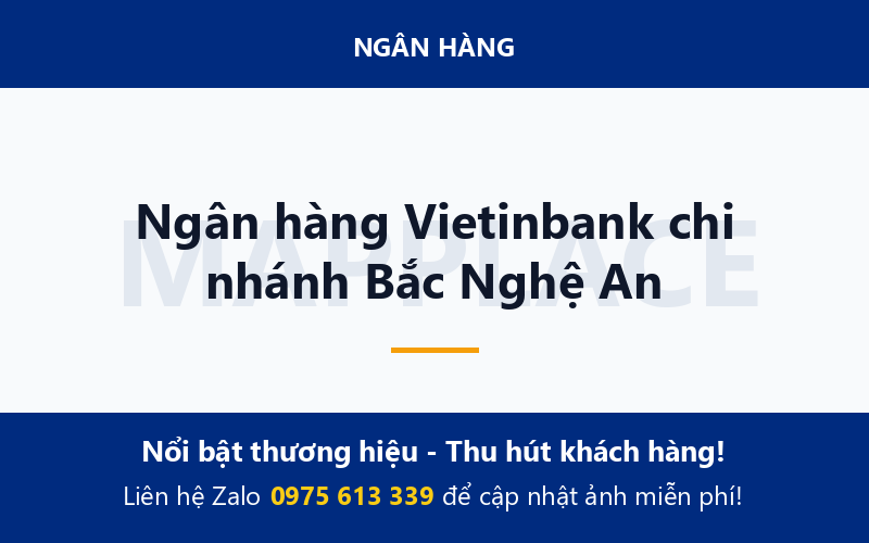 Ngân hàng Vietinbank chi nhánh Bắc Nghệ An