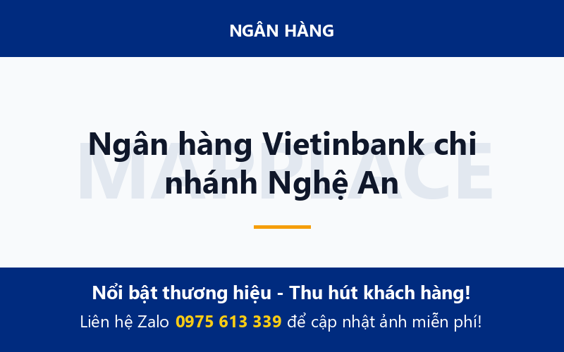 Ngân hàng Vietinbank chi nhánh Nghệ An