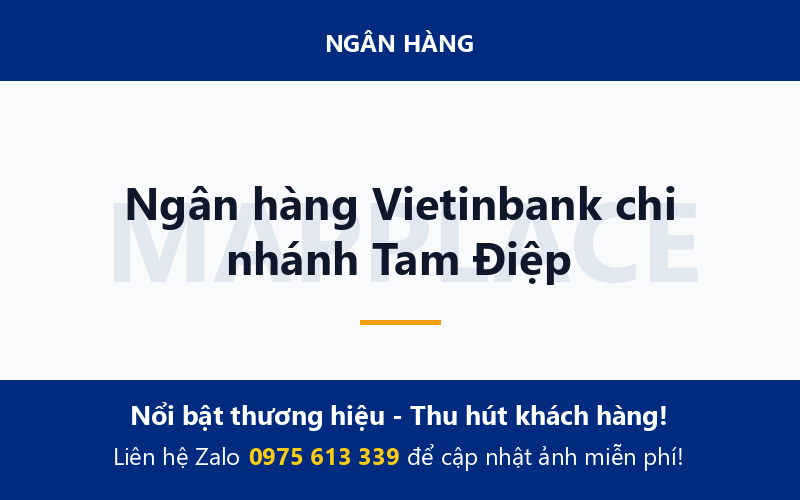 Ngân hàng Vietinbank chi nhánh Tam Điệp